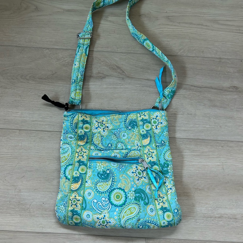 Stone Mountain Accessories Blue and Green Crossbody Bag